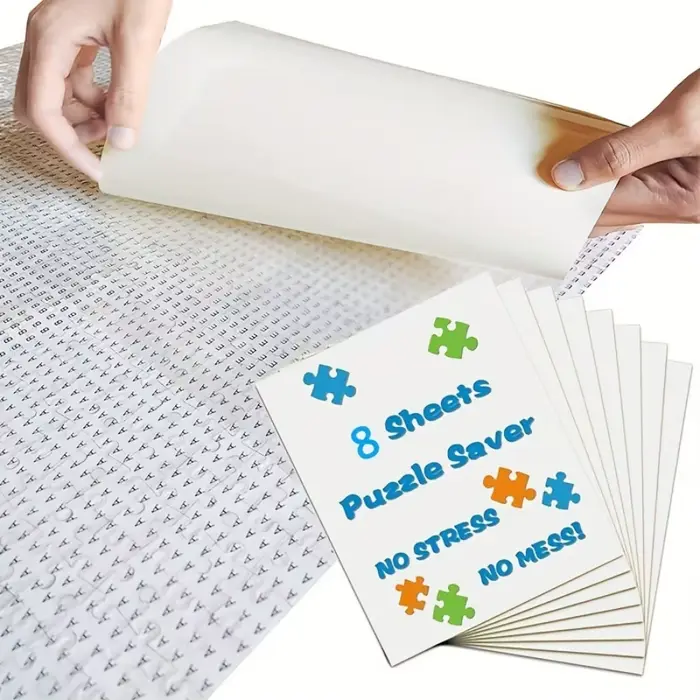Feuilles de colle pour puzzle