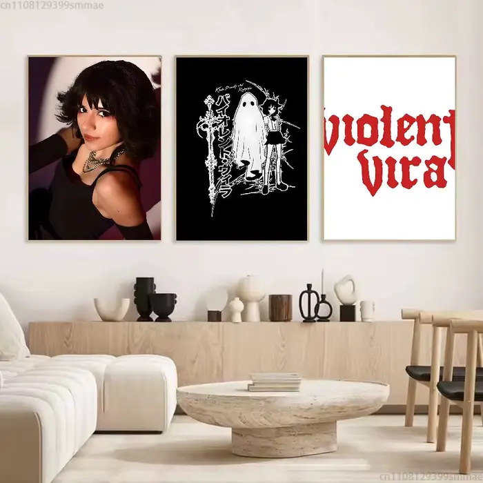Affiche V-Violent Vira, autocollant mural fantaisie pour salon, bar, peinture décorative vintage