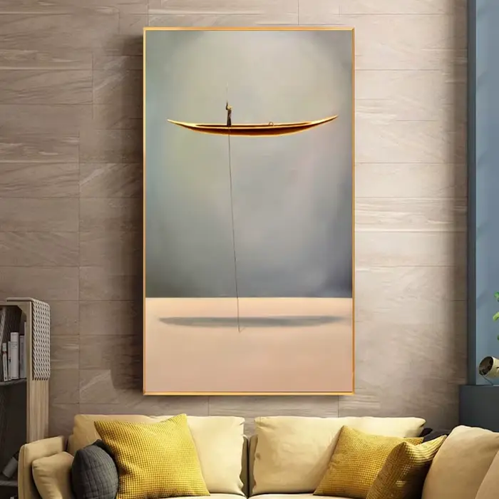 Affiche sur toile de bateau doré