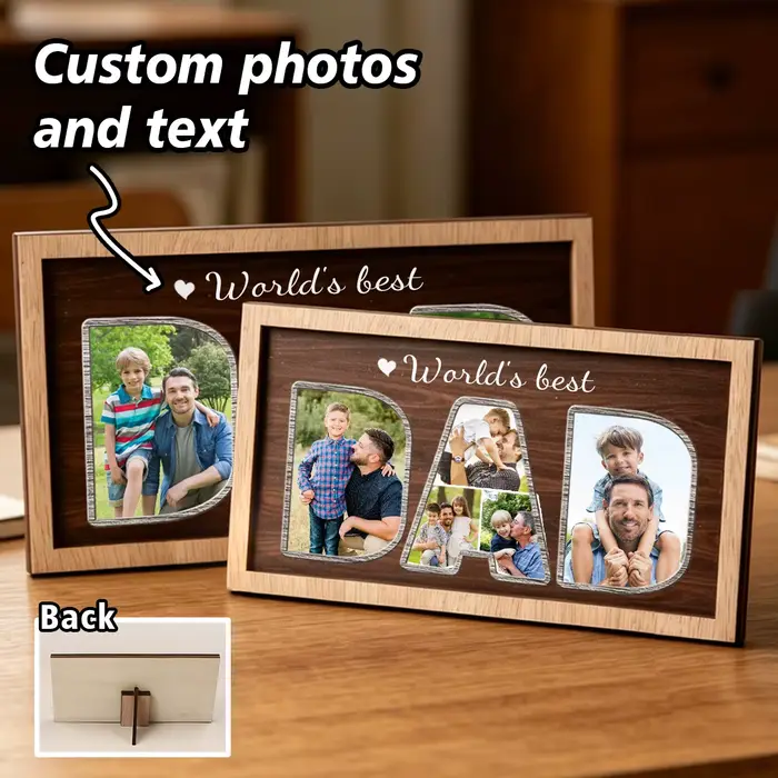 Cadre photo personnalisé pour papa