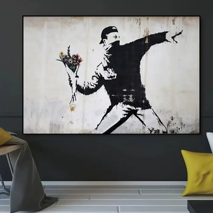 Banksy Art Street Graffiti mur Art toile peintures affiches modernes et impressions sur le mur pour salon décor Cuadros