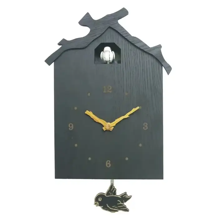 Horloge murale créative et élégante en forme de maison de coucou