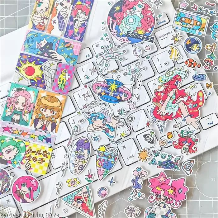 Rouleau d'autocollants graffiti PET - AGUGU R·B·S Design vintage | Matériel pour journal indésirable et scrapbooking