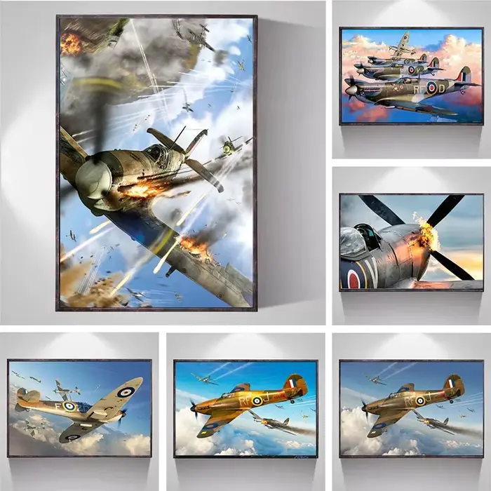Toile d'avion de Combat de la guerre mondiale