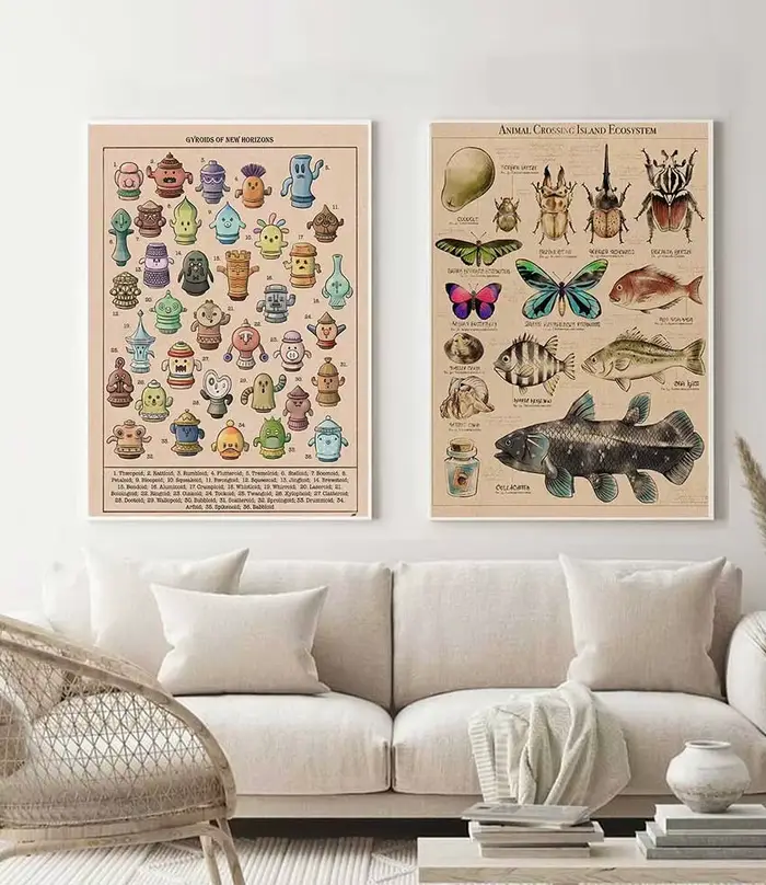 Impression sur toile du jardin botanique Animal Crossing New Horizons