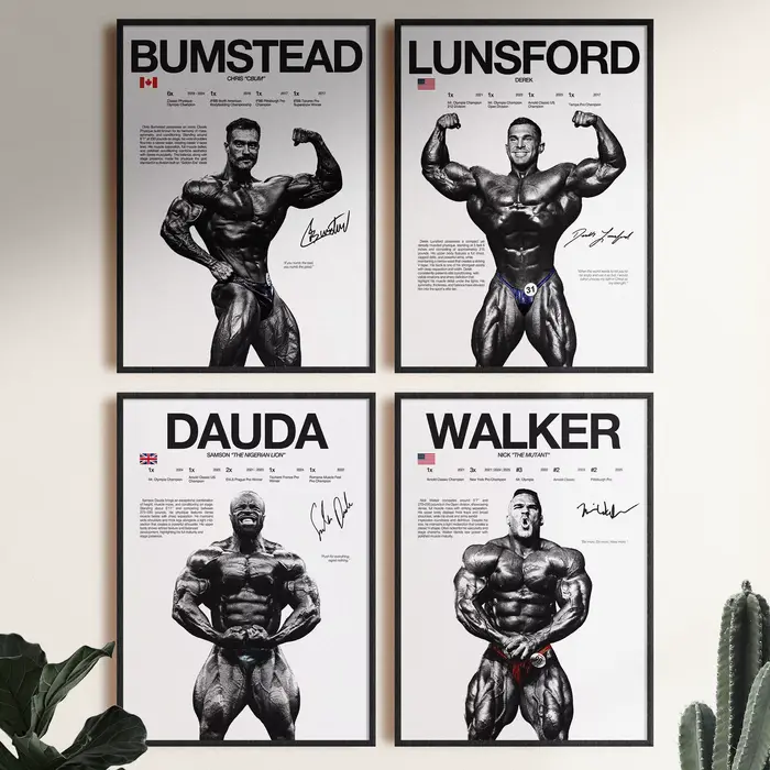 M. Olympia – affiche de légende de musculation