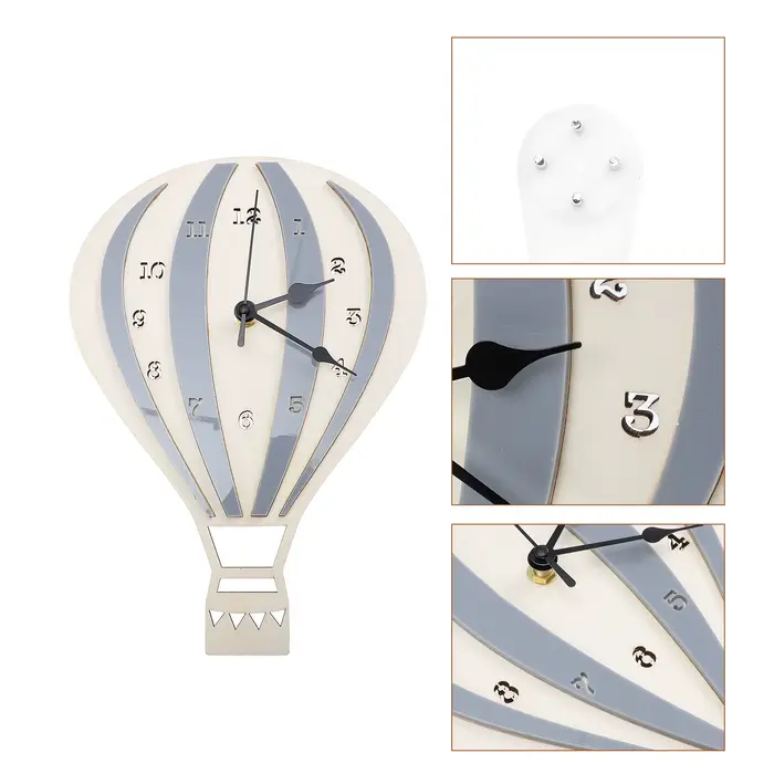 Horloge murale silencieuse à ballon à Air chaud