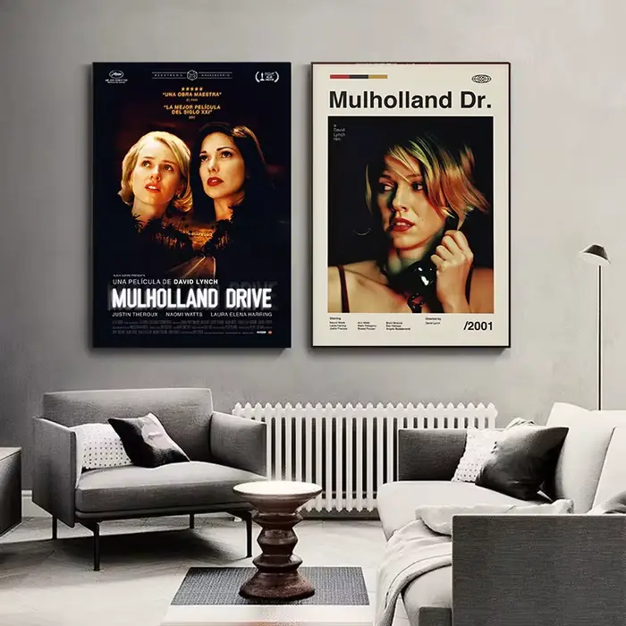 Affiche de film rétro classique Mulholland Drive