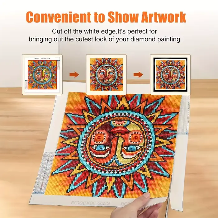 5 cadres magnétiques pour peinture diamant 30x30cm