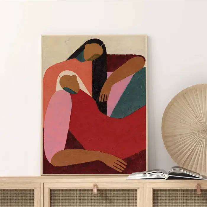 Reds Gallery Wall – impression sur toile Ocre