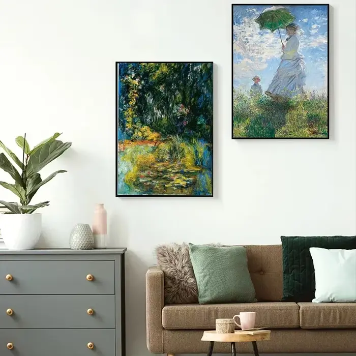 Peinture sur toile d'art romantique de l'artiste célèbre Claude Monet