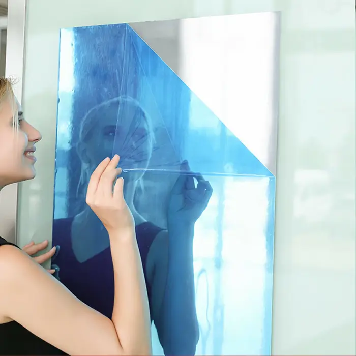 Grand Rouleau d'Autocollant Mural Miroir