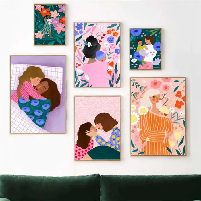 Toile imprimée d'art de maternité