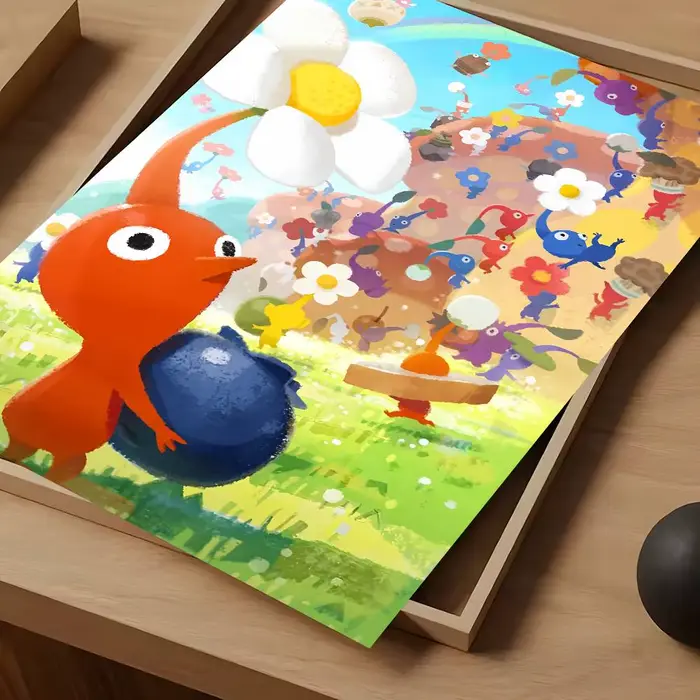 Affiche de dessin animé p-pikmins, affiches de film Vintage imperméables, impression d'art mural de 
