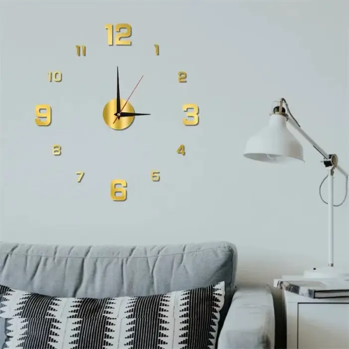 Horloge numérique lumineuse, horloge murale stéréoscopique DIY, horloge silencieuse, horloge murale pour salon, chambre à coucher, décorations pour la maison
