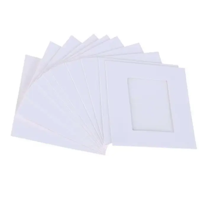 Cadre Photo Mural en Papier avec Clips de 3 Pouces, 10 Pièces