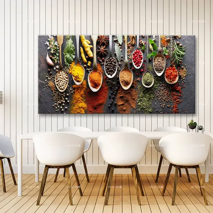 Peinture sur toile de cuisine