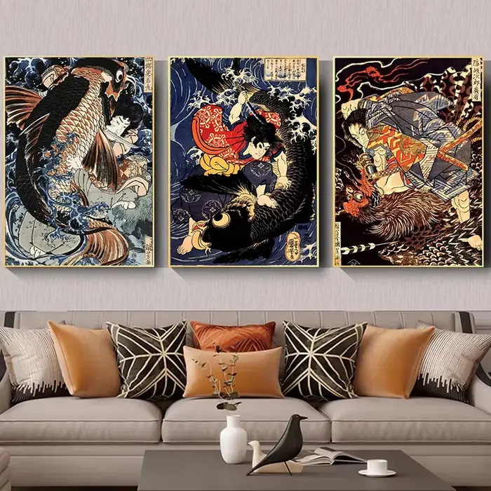 Affiche vintage Ukiyo-e