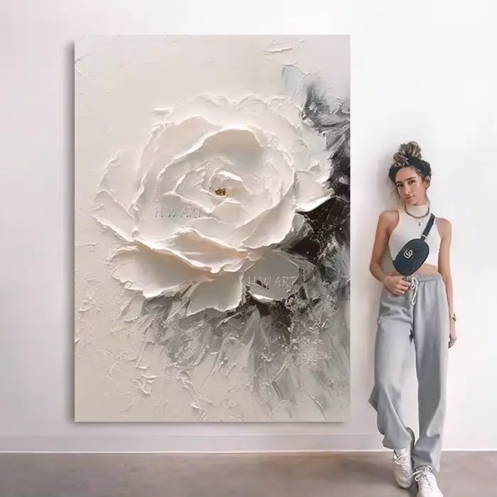 Belle toile d'art murale florale abstraite