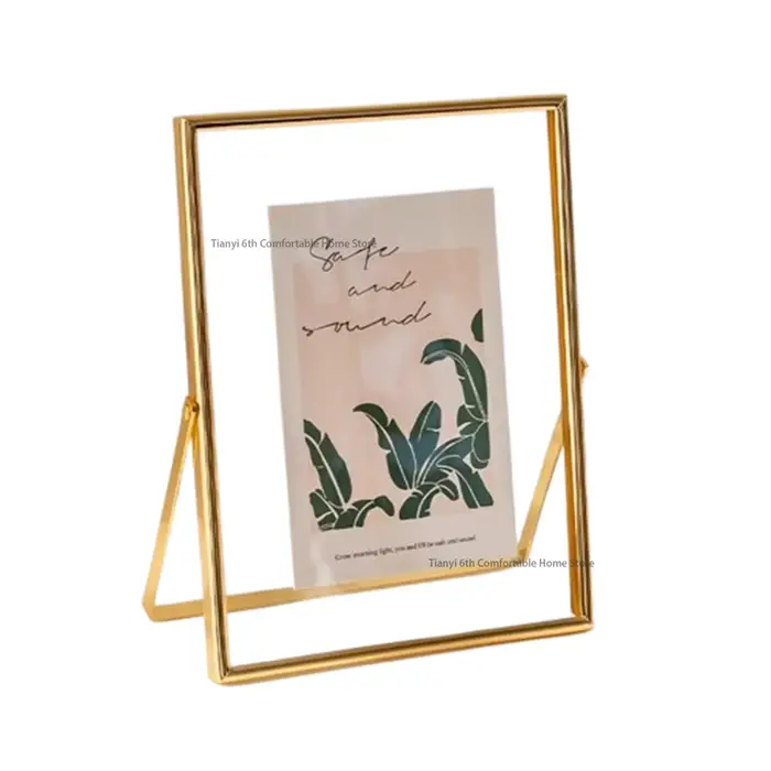 Cadre Photo créatif nordique moderne verre Transparent