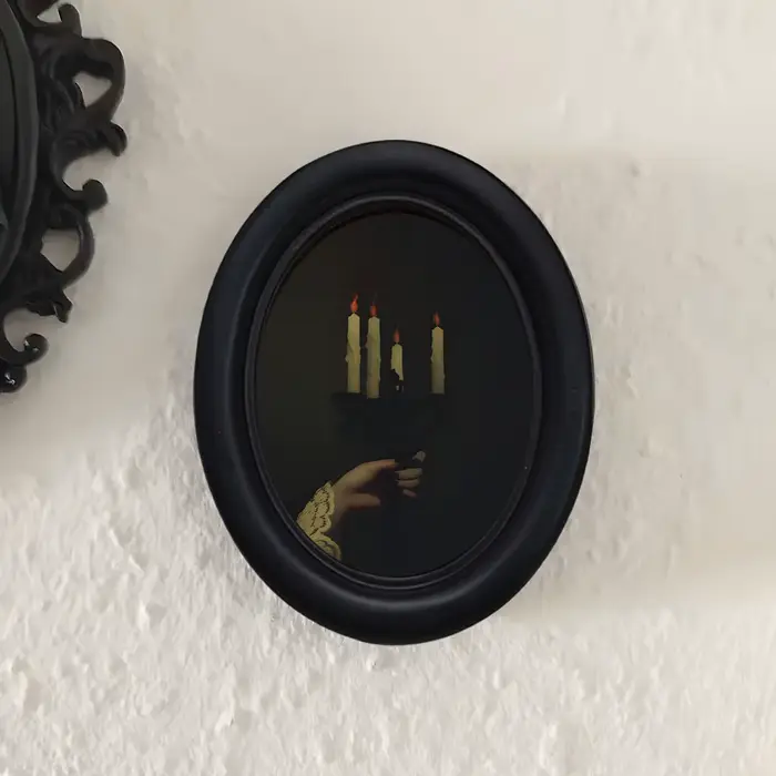 1 Pièce de Décoration Murale Vintage Style Sombre avec Motif Bougeoir