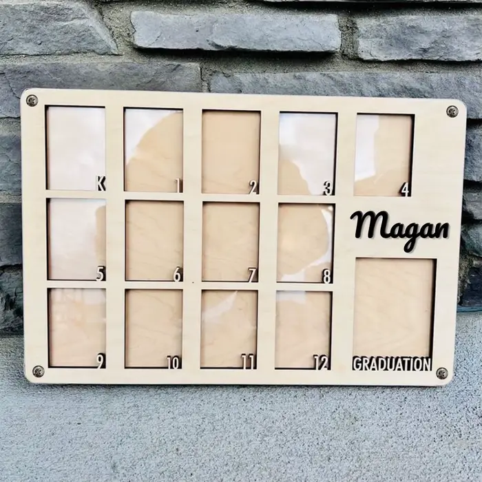 1 cadre photo personnalisé, cadre avec nom personnalisé, décoration murale pour chambre, peut être u