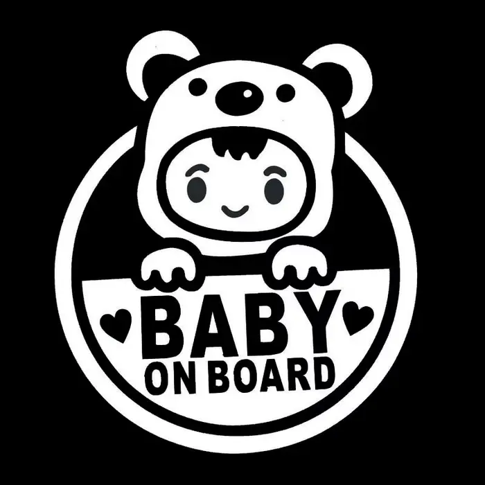 Autocollant de Moto bébé à bord, panneau de sécurité, autocollant automobile drôle JDM en vinyle, st