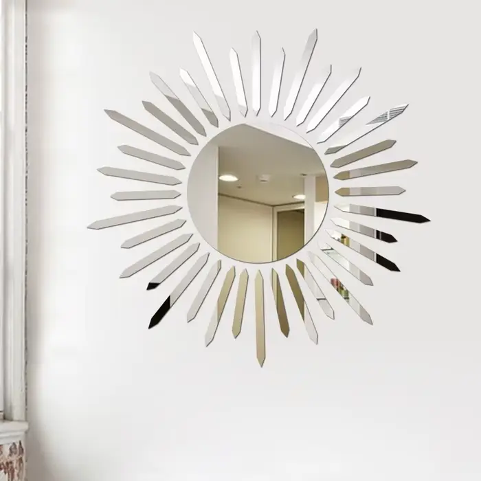 Autocollant de miroir mural 3d