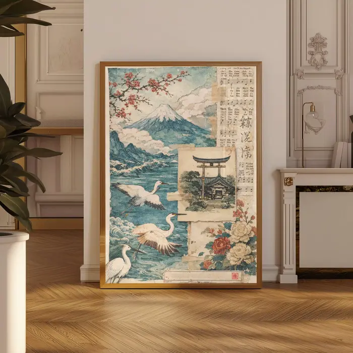 Affiche de fleurs de cerisier