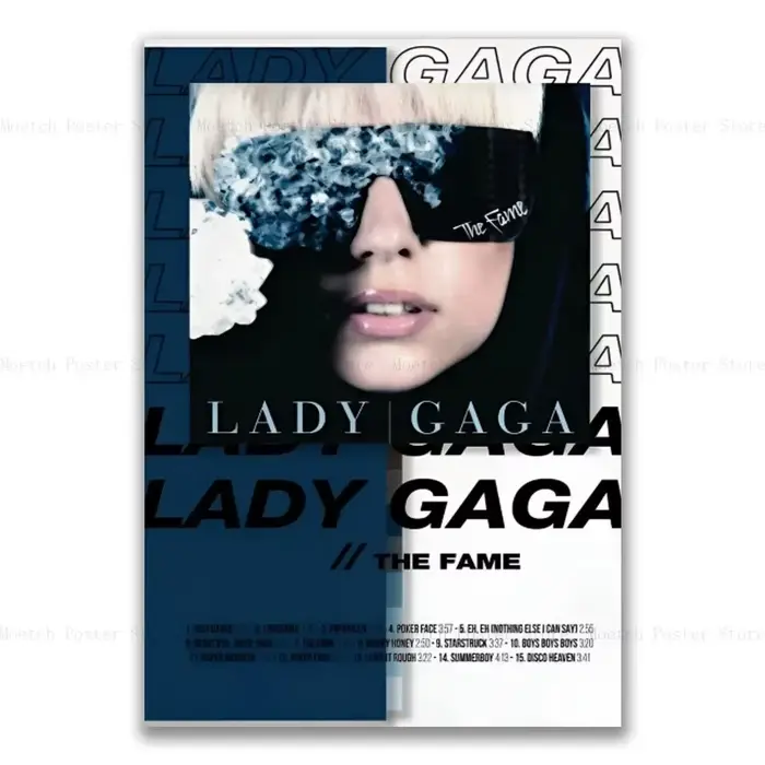 Lady Gaga – affiche d'album de musique chaude, autocollant Mural d'intérieur, affichage de chevet de