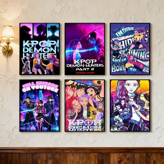 Affiche d'anime K-pop D-Demon Hunters