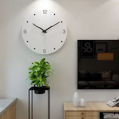 Horloge nordique minimaliste moderne, salon, décoration de la maison, à quartz, horloges murales sil