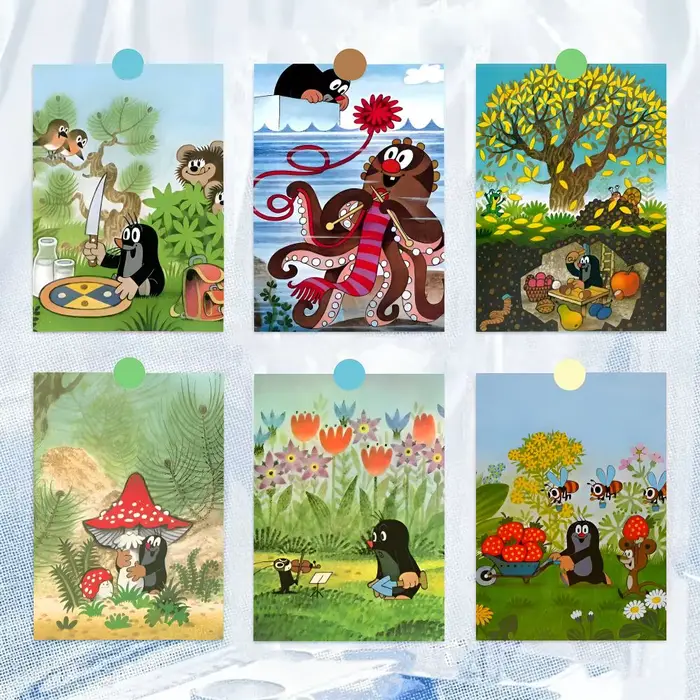 Affiche artistique et élégante de dessin animé T-The L-Little M-Mole