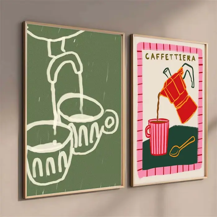 Affiches et imprimés de café expresso Latte