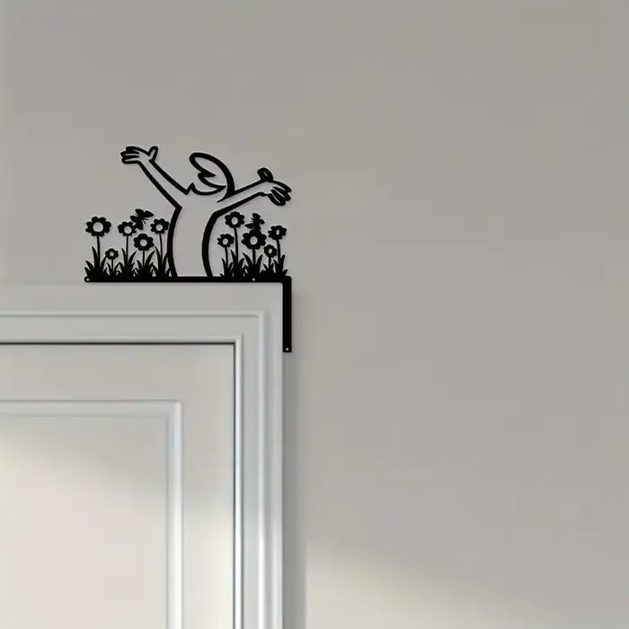 Décor mural en métal, panneau en fer forgé