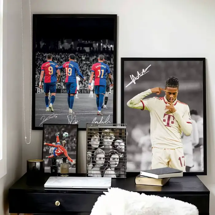 Affiche d'étoile de Football célèbre
