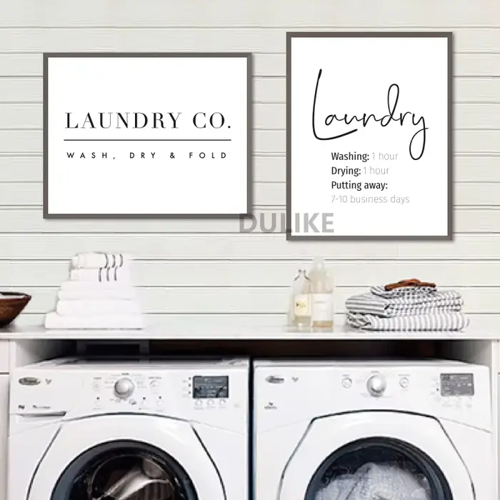 Affiche de guidage des symboles d'entretien du linge