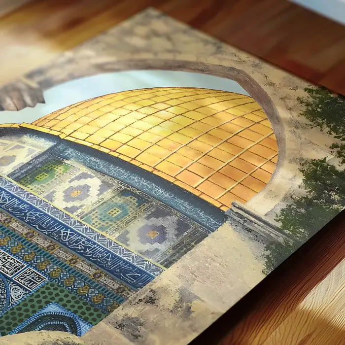 Art mural de la mosquée d'Al Aqsa