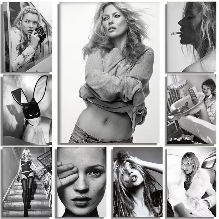 Affiche de mode féministe Kate Moss