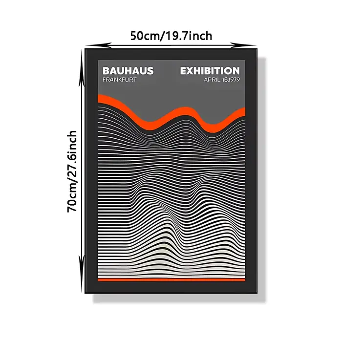 Affiche d'art BAUHAUS, peinture sur toile à motifs géométriques