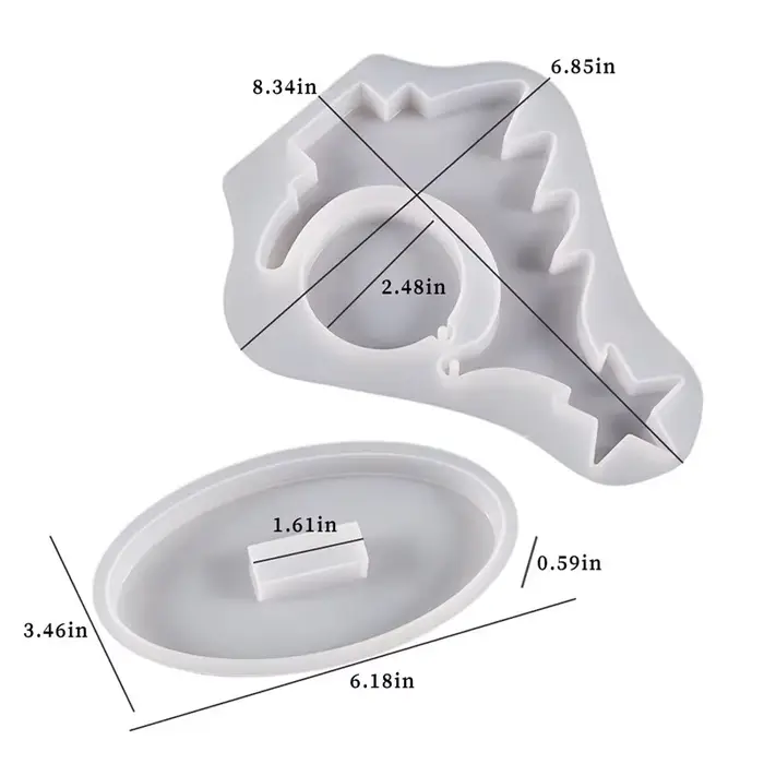 Moule de cadre photo en silicone pour arbre de Noël