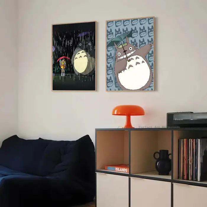 Studio Ghibmovies Anime T-Totoro Cartoon Poster