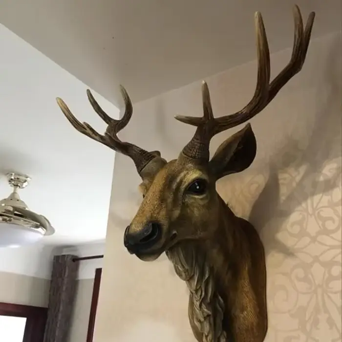 Décoration murale créative tête de cerf Animal