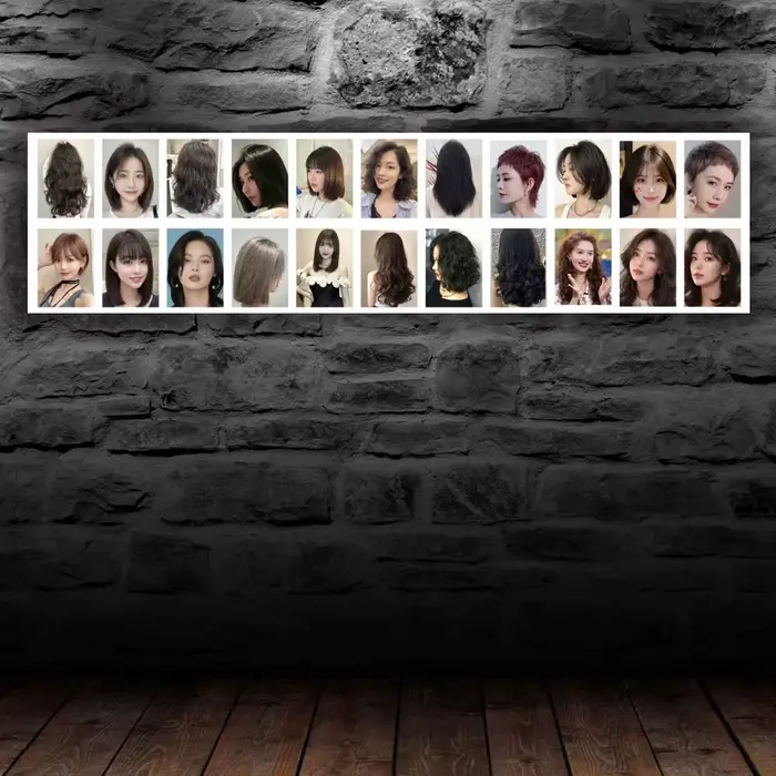 Affiche de coiffure tendance