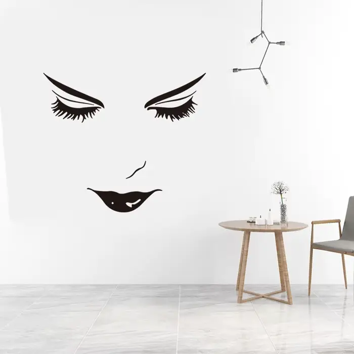 Autocollants muraux pour le visage