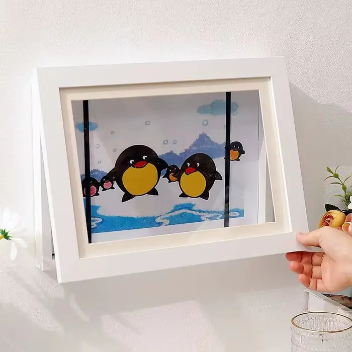 Cadre Photo magnétique en bois, cadre Photo A4, cadre Photo DIY, cadre d'affichage de rangement pour