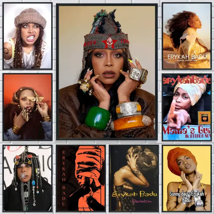 Affiche Singer Erykah B-Badu HD