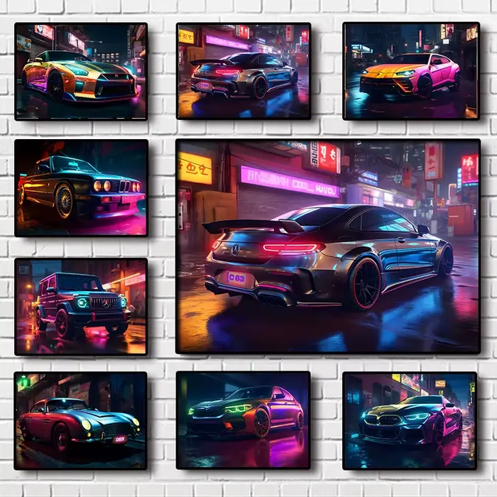 Affiche de voiture Pop de renommée mondiale
