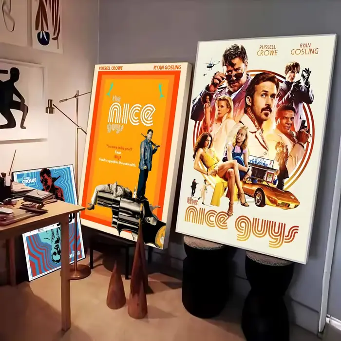Affiche de film d'action et de comédie T-The Nice Guys