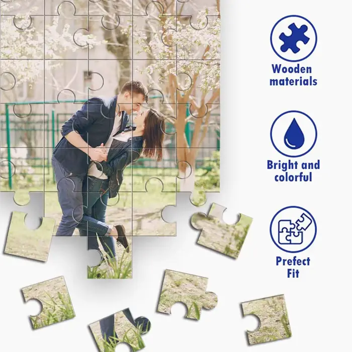 Puzzle Photo personnalisé, cadre Photo de fête, comme cadeau de souvenir Unique pour la famille et les amis, 35/300/500/1068 pièces